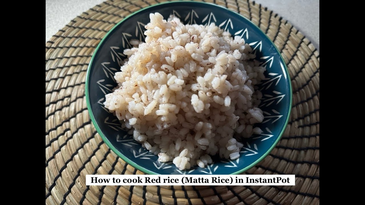 How to cook Red rice in an Instant pot Easy Instant Pot Recipes