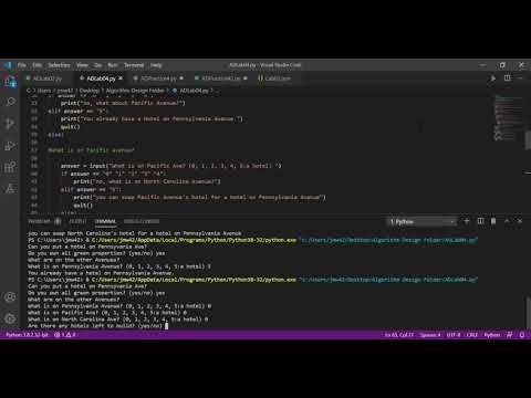Algorithm Design Lab 04 Coding Monopoly