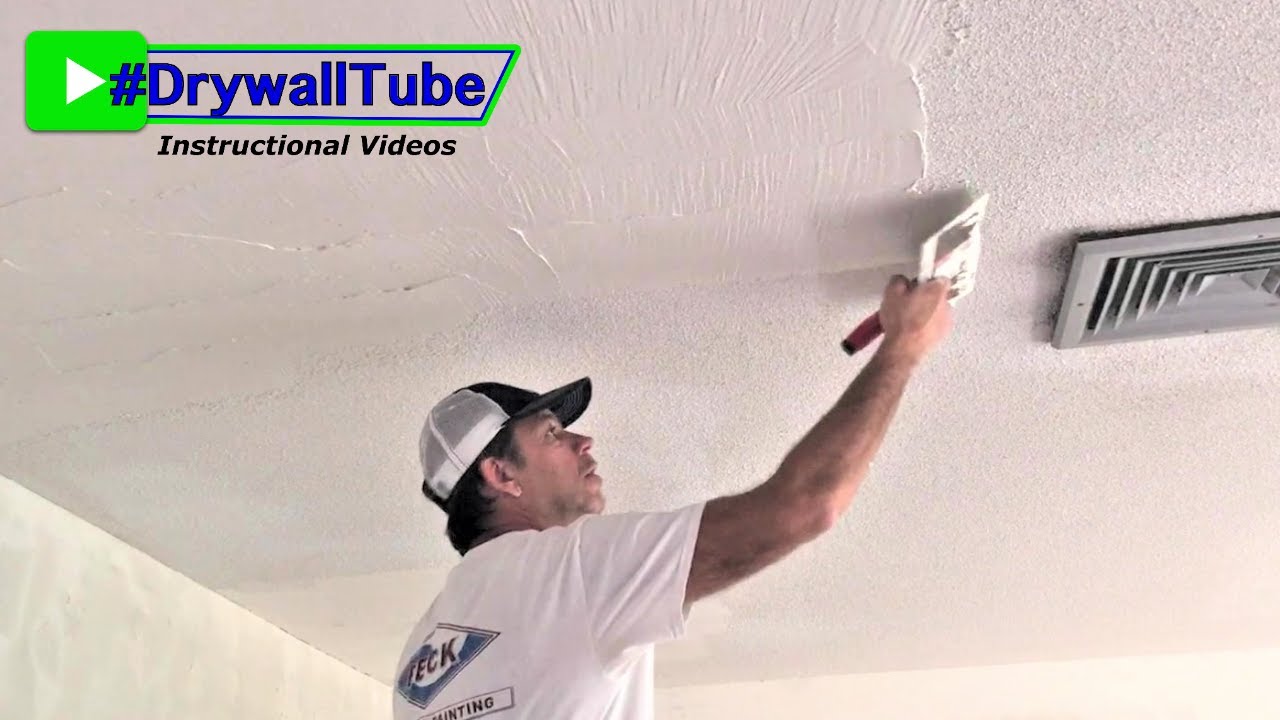 To Skim Coat Over A Popcorn Ceiling