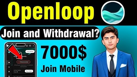 Openloop Join On Mobile & Withdrawal | Openloop Depin Airdrop Free Mining Guide Step By Step