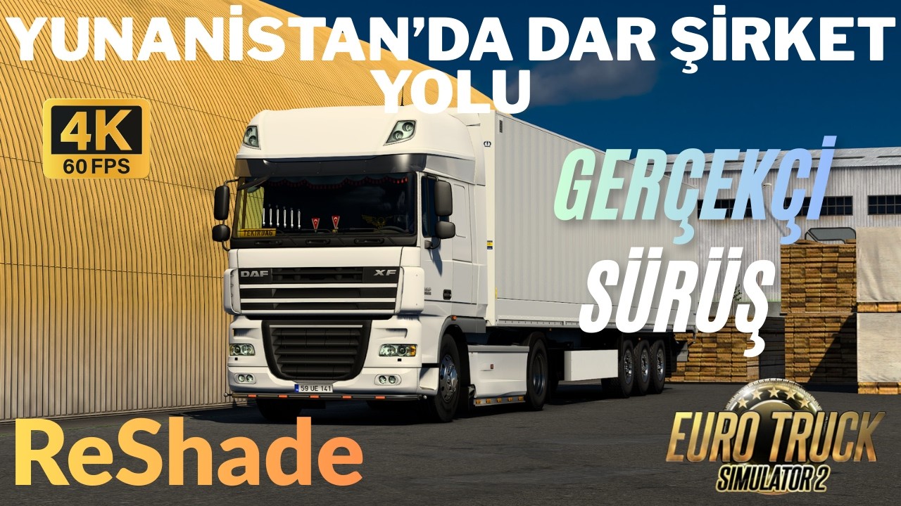 YUNANİSTAN'DA DAR ŞİRKET YOLU ASMR TADIN'DA - ReShade Grafik Modu #1