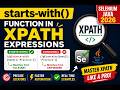 85. starts-with() function in XPath Expressions (Selenium Java 2026)