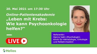 Online-Patientenakademie: „Leben mit Krebs: Wie kann Psychoonkologie helfen?“