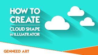 How to create cloud shape easily in illustrator (with source file)