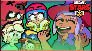 Witch Shelly Vs Bonnie, Gus, Nita And Jessie - Brawl Stars Animation