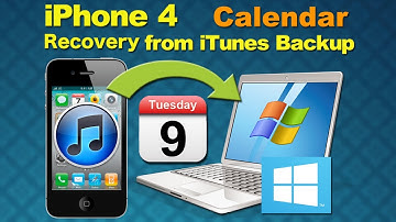 Restore my iPhone 5/4S/4: Can I Restore or Recover Deleted or Lost Calendar from iPhone 4 on Win