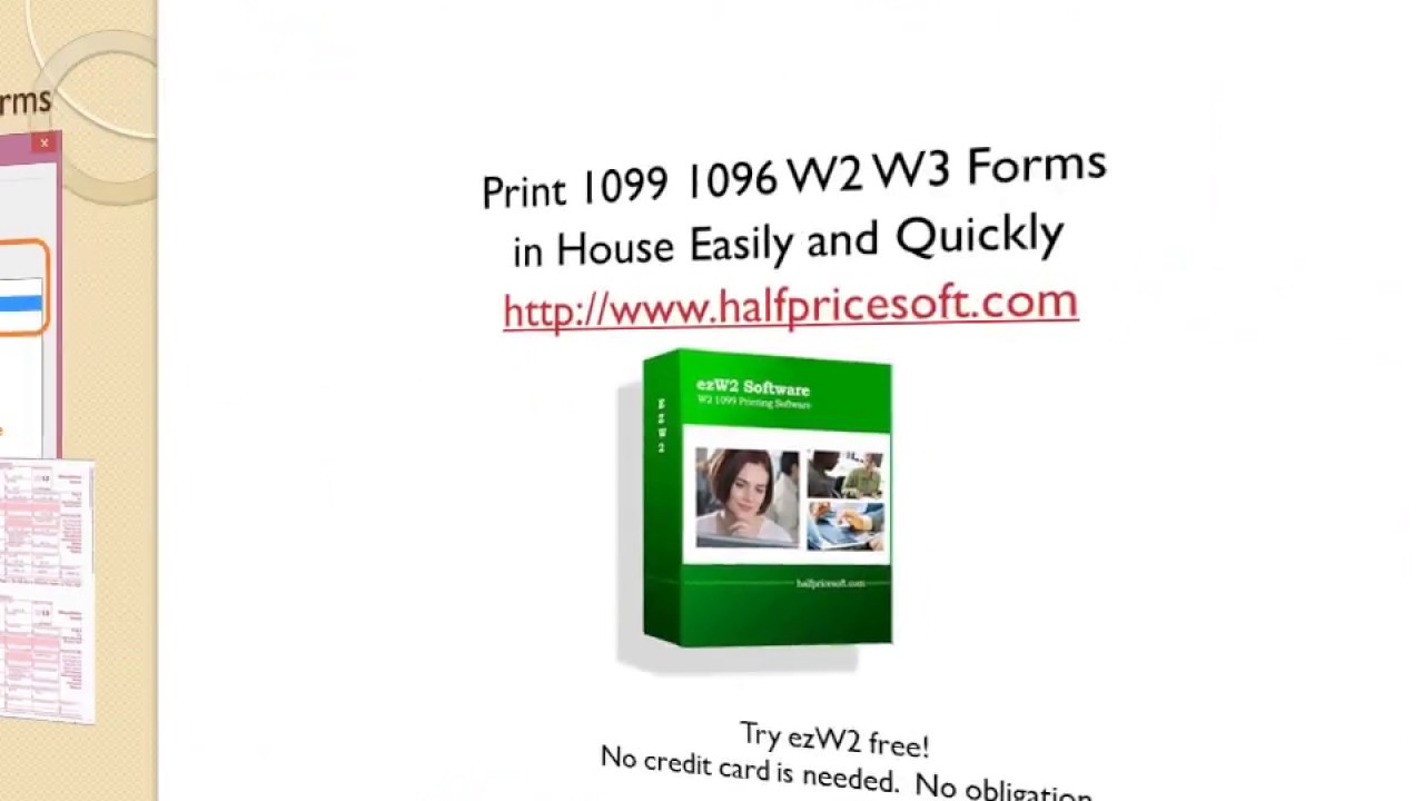 ezW2 Tutorial - 5 Steps to Print 1099 MISC in House - YouTube