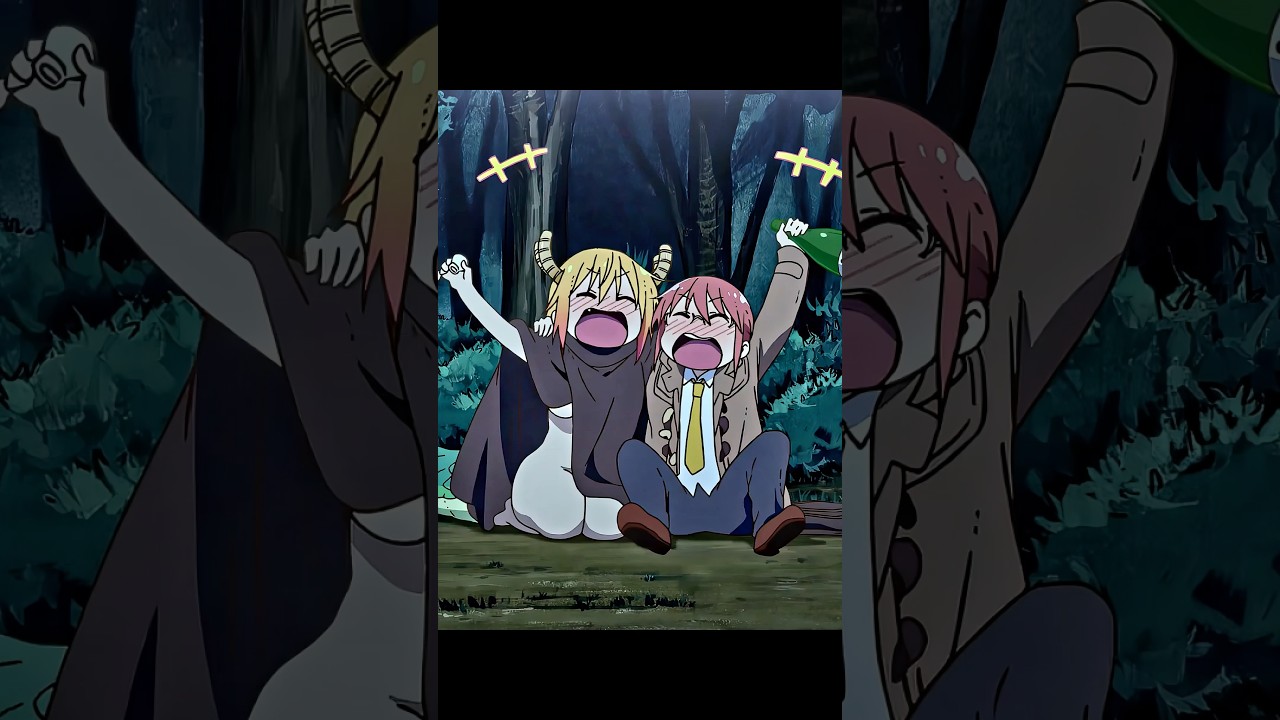 Elle devient meilleure amie avec un dragon 😂 l Miss Kobayashi's Dragon Maid l #anime #shorts
