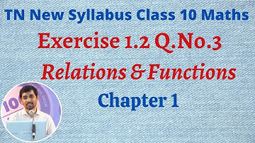TN Class 10  Maths  Relations And Functions Ex 1.2 Sum 3 Chapter 1
