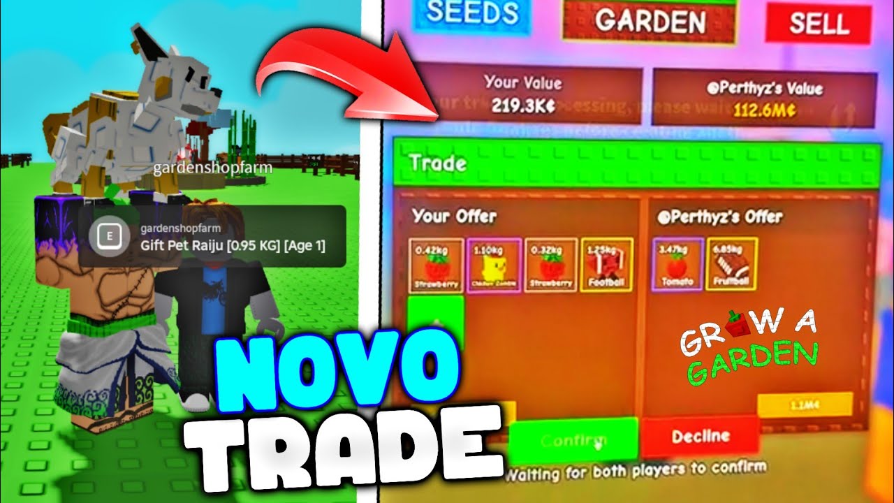 FINALLY!!! NEW TRADE SYSTEM IN GROW A GARDEN 😱 #growagarden