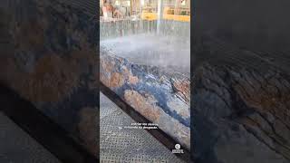 processo de corte em um bloco de mármore #cotia #marmoraria