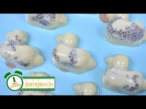 วุ้นน้ำเต้าหู้แมงลัก (อาหารเจ) - 1 Minute Cooking