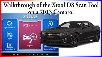 Walkthrough of the Xtool D8 on a 2013 Camaro.