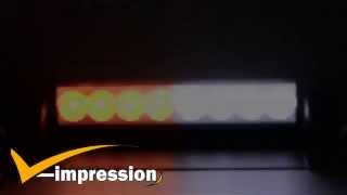 Celebrity L08-002  3 Flashing Modes White Amber 8 LED Emergency Warning Construction Strobe Light Profile