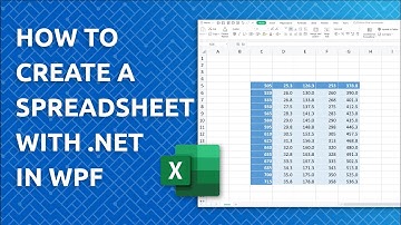 Create Excel Spreasheets in WPF