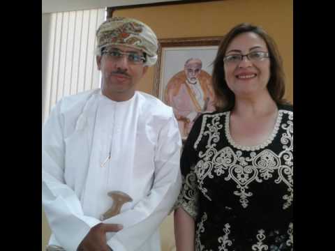 المذيعة وداد حجاج اذاعة لبنان الرسمية في ضيافة وزارة الاعلام العمانية