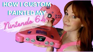 Custom Painted Nintendo 64 Console & Controller Tutorial (Pink)