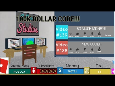 New 2018 Tuber Simulator Code For 100k Cash Youtube