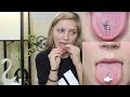 Trying on my ENTIRE Tongue Ring Collection