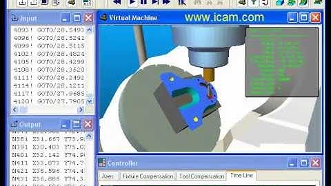 ICAM Mori Seiki Integrated NC post-processing, cnc machine simulation, verification