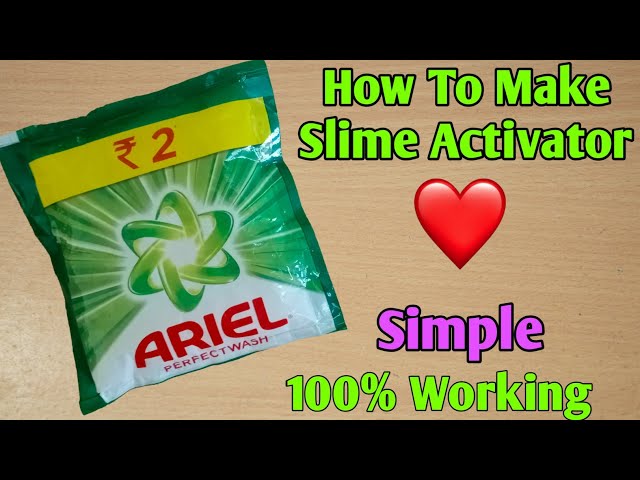 How To Make Slime Activator With Detergent & Salt l How To Make