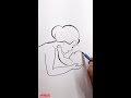 Mother With Baby Pencildrawing Mothersday Drawing 