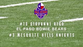 🏈⭐️#10 Giovanni Rico All Star Highlights - West Texas Youth Football All Star Classic 2024