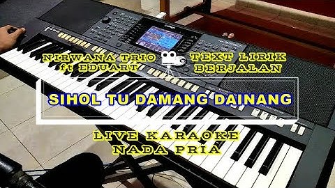 SIHOL TU DAMANG DAINANG - NIRWANA TRIO ft EDUART TAMBA || KARAOKE PRIA