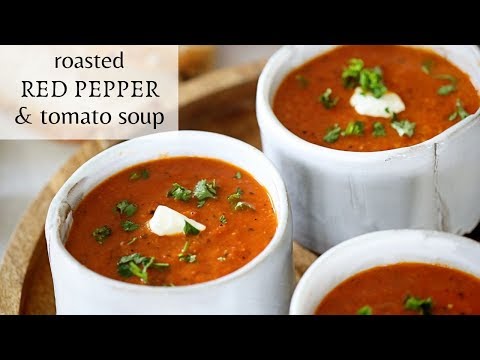 roasted-red-pepper-and-tomato-soup-|-cook-with-me-|-vegetarian-soup