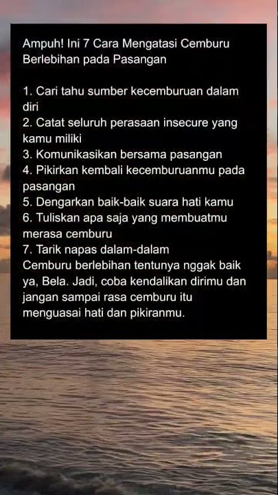 Ampuh! Ini 7 Cara Mengatasi Cemburu Berlebihan pada Pasangan#shorts #psikologi