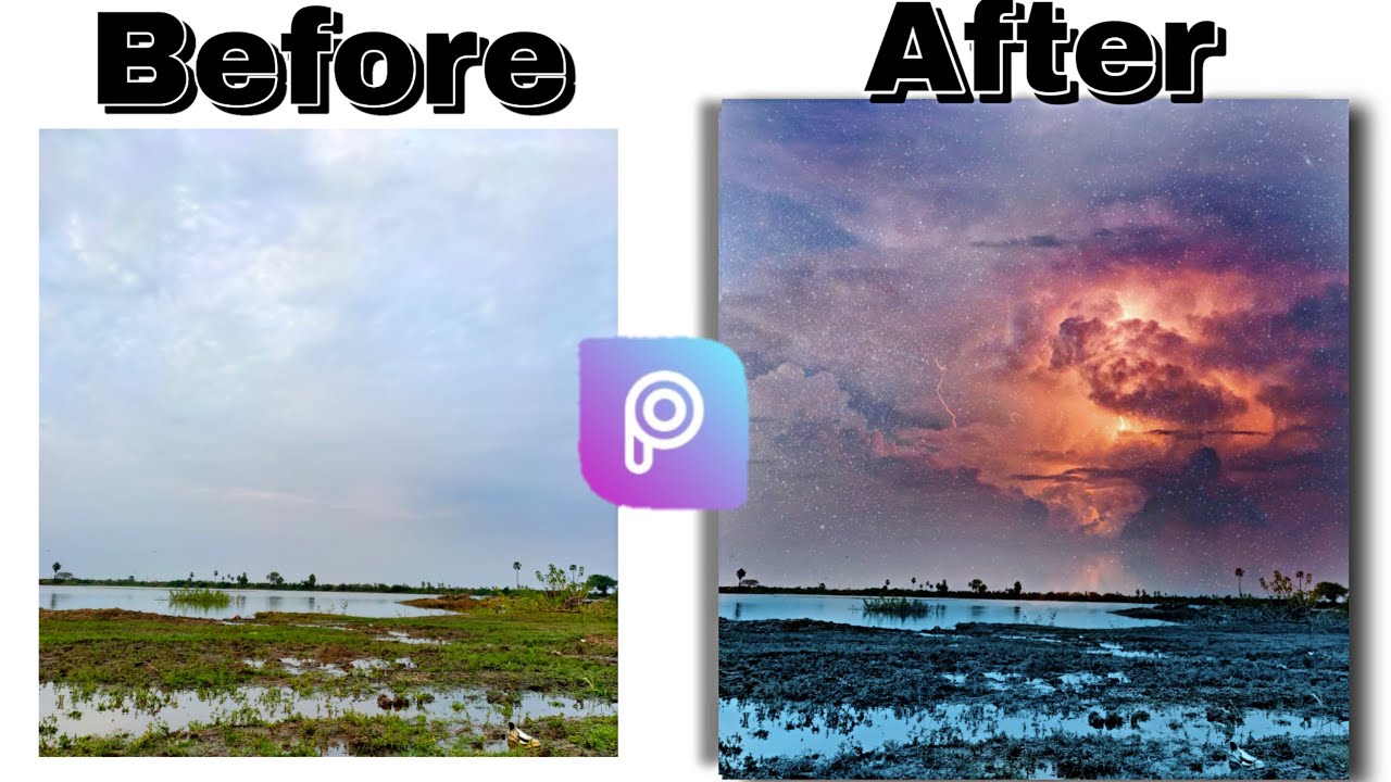 PICSART Best Nature Before After Photo Editing in Mobile Best PICSART