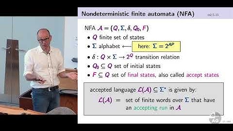 Lecture 8   Verifying regular safety properties