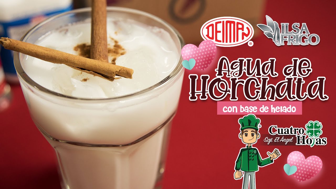 Agua Horchata con base de helado de Ilsa Frigo y Deiman