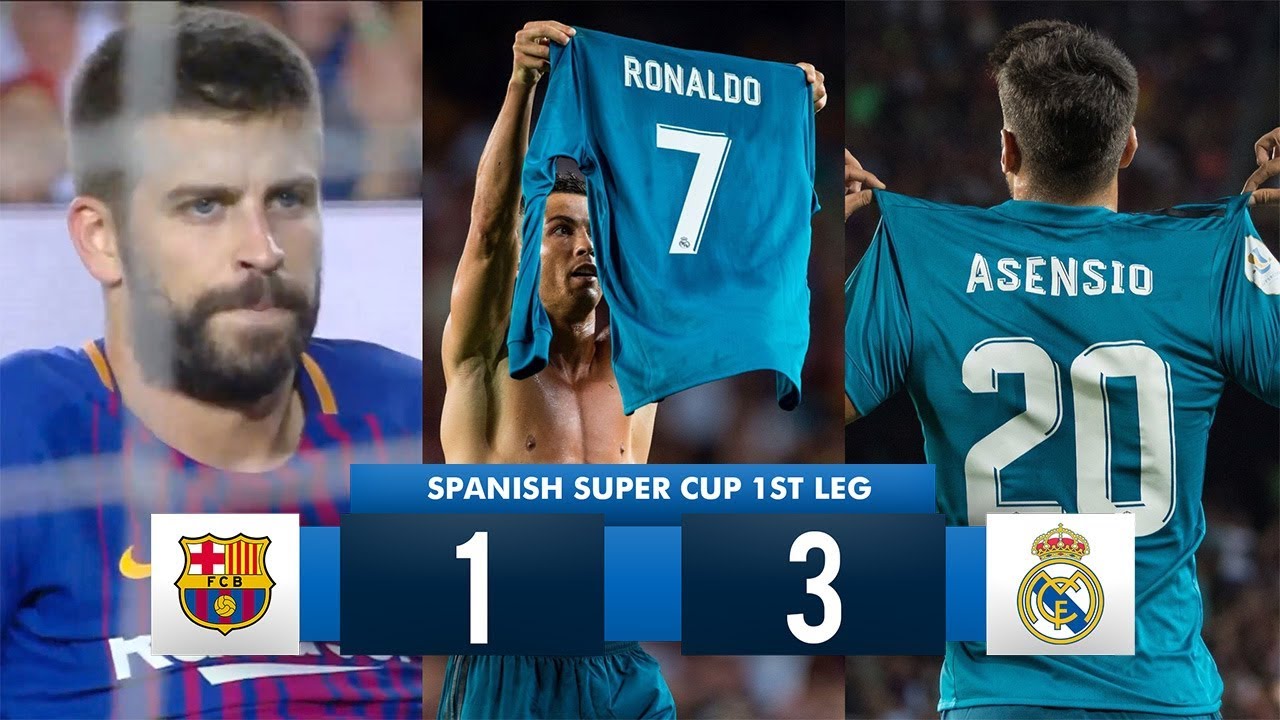 Dum jord Gætte Barcelona 1-3 Real Madrid HD 1080i (Spanish Super Cup) Full Match Highlights  13/08/17 - YouTube