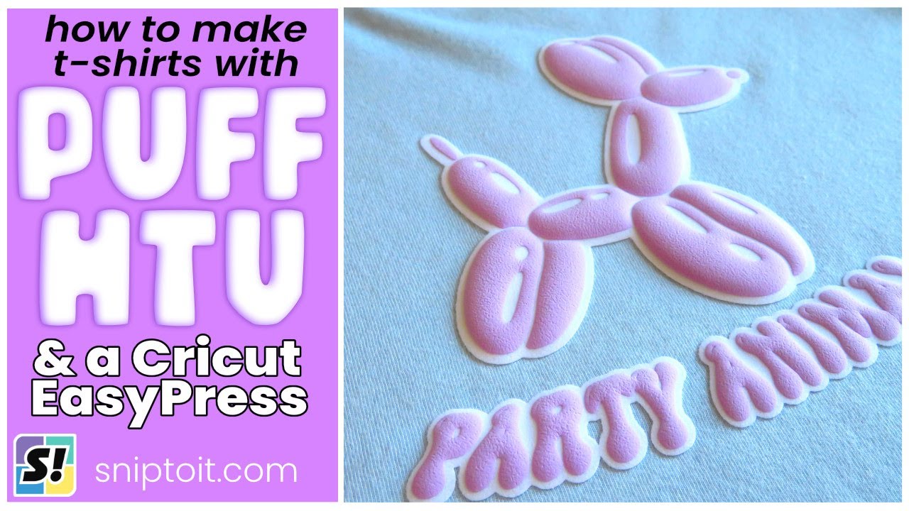 How to get great puff vinyl results with a Cricut EasyPress 