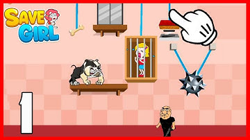 Save Girl puzzle game Part 1 | Rescue Girl gameplay