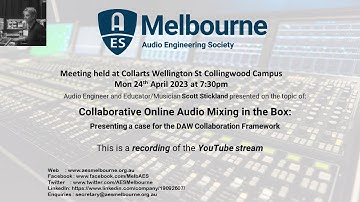 Collaborative Online Audio Mixing in the Box: Presenting a case for the DAW Collaboration Framework