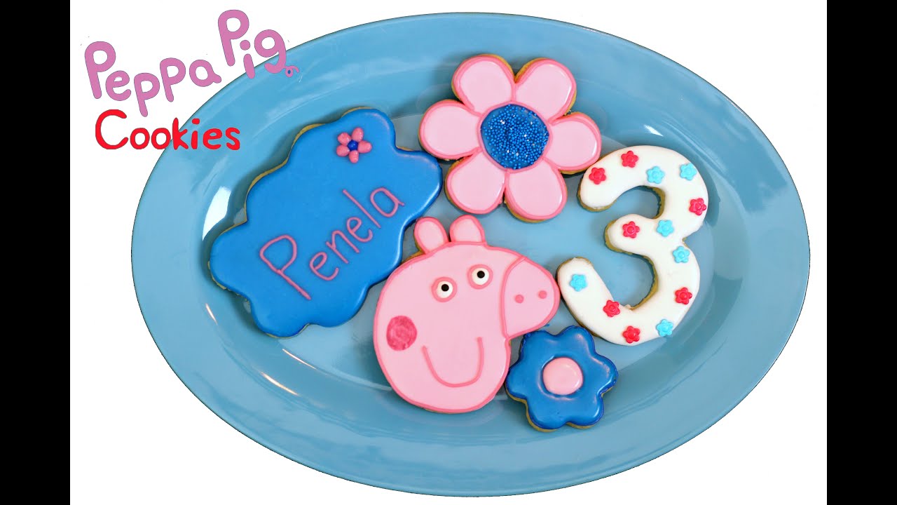 How to make Peppa Pig Cookies YouTube