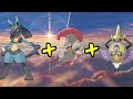 What if lucario  fusion with duo pokemonpokemonpikachuash