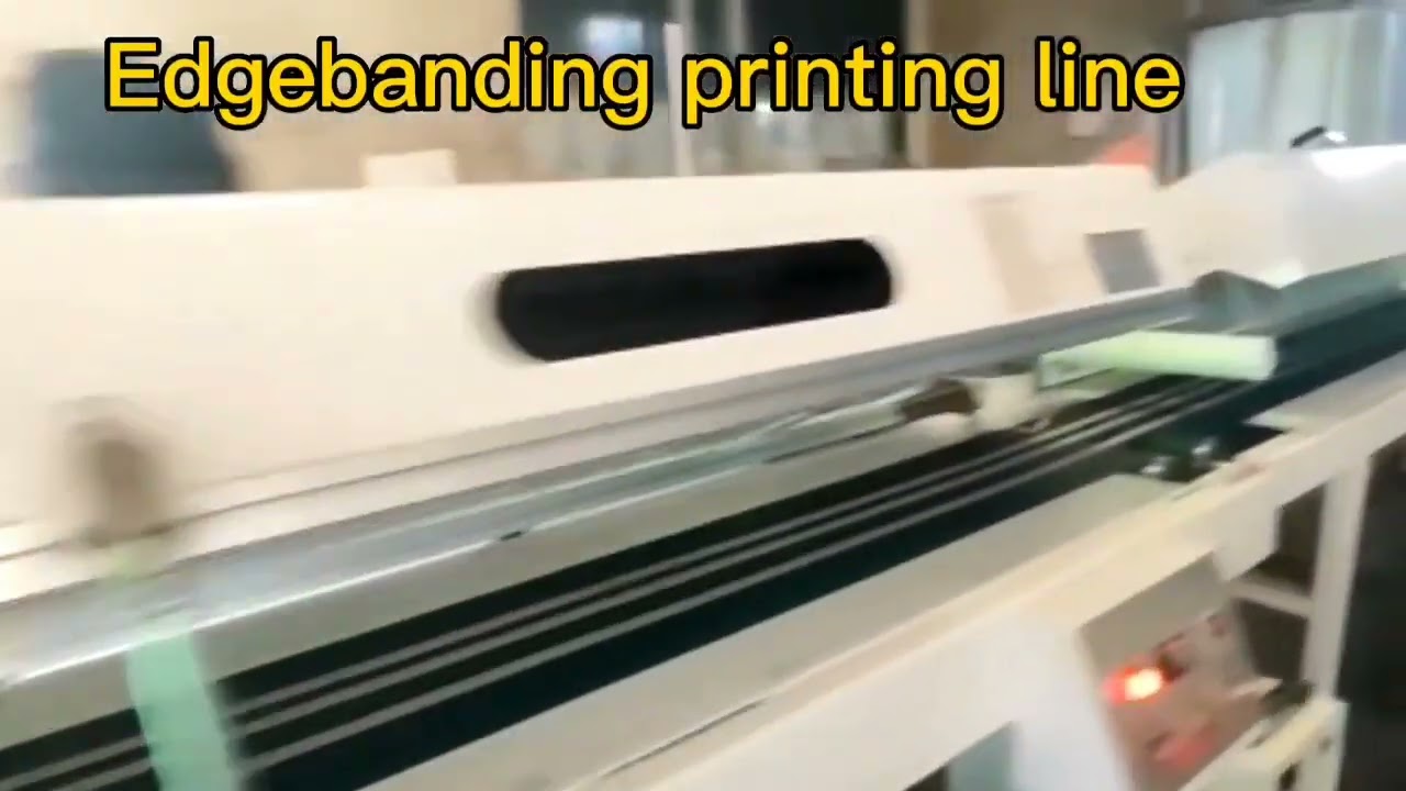 high precision edge banding printing line. 