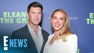 Colin Jost Explains How to Pronounce Scarlett Johansson's Last Name | E! News screenshot 1
