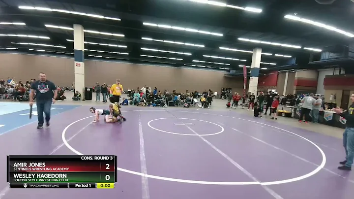 86 Lbs Cons. Round 3 - Wesley Hagedorn, Lofton Sty...