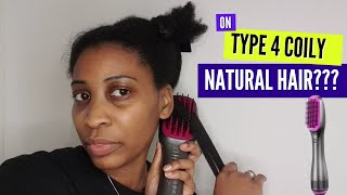 Apoke Drying and Straightening Brush on Type 4 Natural Hair