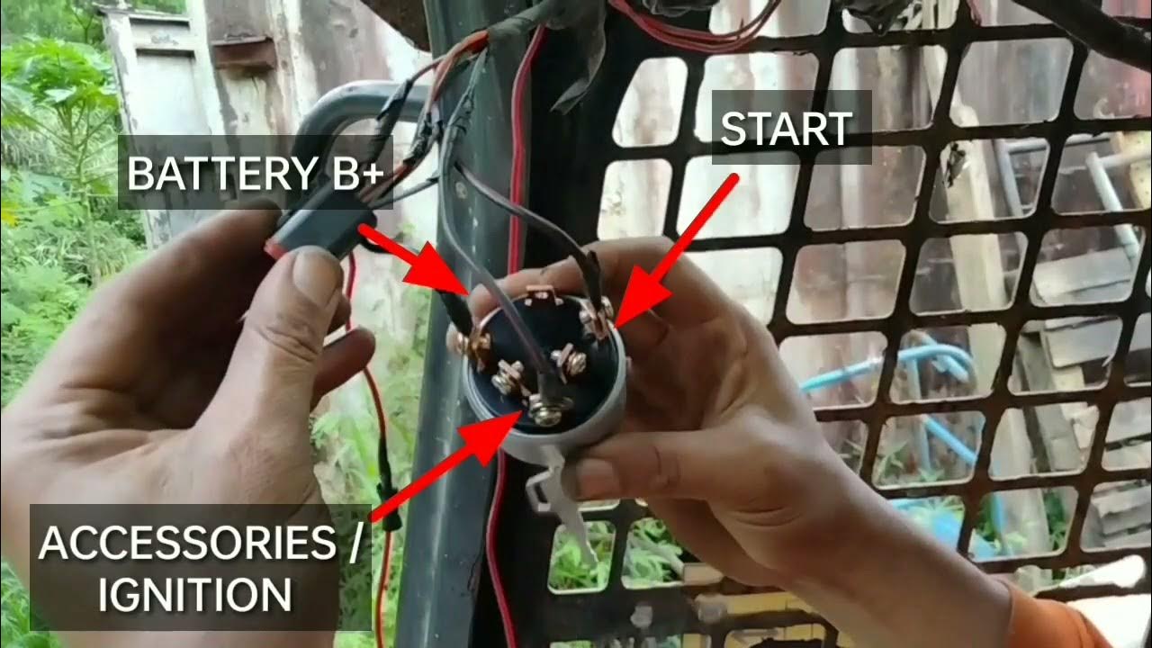 Bobcat skid loader replace and install new ignition starter switch