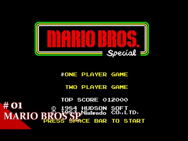 Play】PC-8801 マリオブラザーズSP #01 レトロゲーム - YouTube