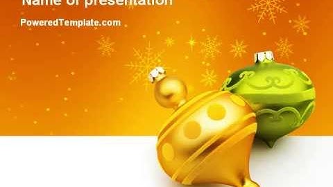 Decorations Of New Year PowerPoint Template by PoweredTemplate.com