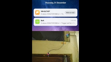 Intruder detection system & Alert via SMS, E-mail & push Notification using BOLT IOT