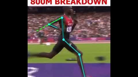 800m breackdown david rudisha
