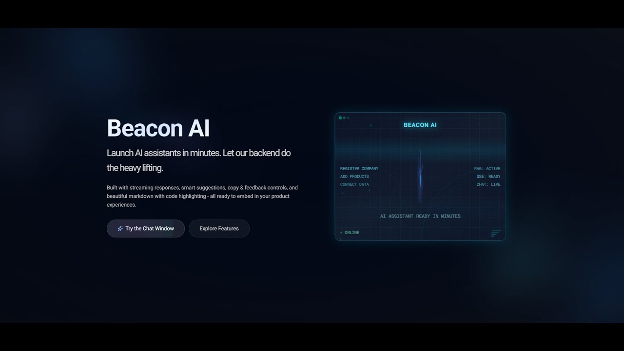 Beacon AI: Launch Your Own AI Chat Assistant in Minutes - YouTube