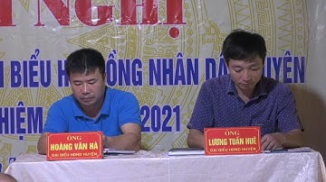 Hội nghị tiếp xúc cử tri với tổ Đại biểu HĐND huyện khóa XIX, nhiệm kỳ 2016-2021 tại  xã Yên Thắng.